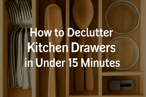 How to Declutter Kitchen Drawers in Under 15 Minutes