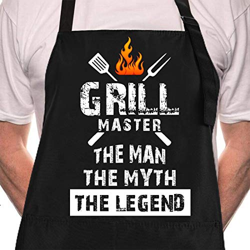 Best Black Funny Aprons for Men for Bbq Cooking