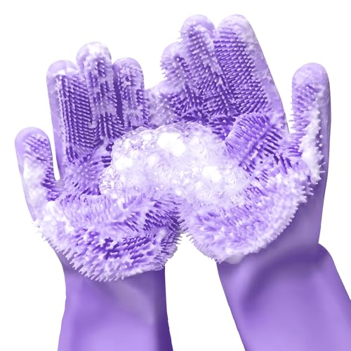 Best Dishwashing Gloves With Scrubber Bristles