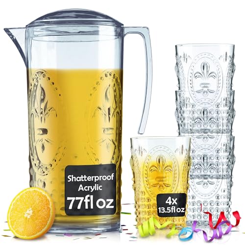 Best Plastic Glass And Pitcher Sets for Poolside
