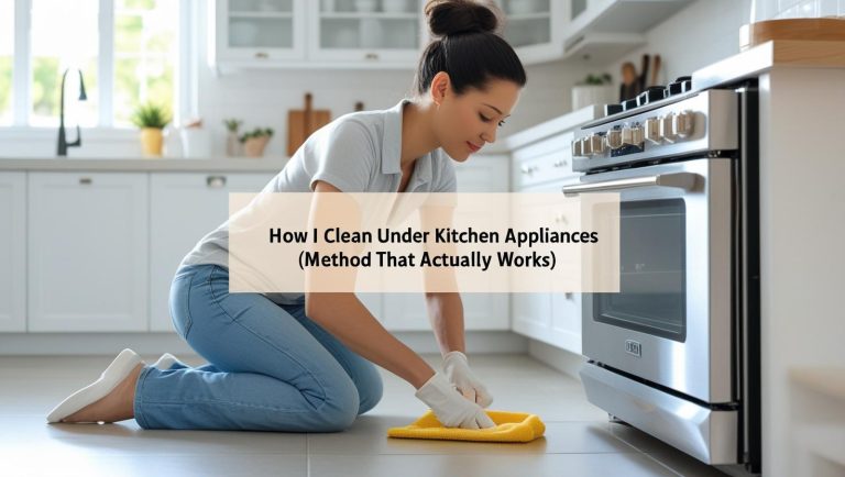 How I Clean Under Kitchen Appliances